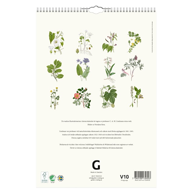 Produktbild 3 för Väggkalender Växter 2026