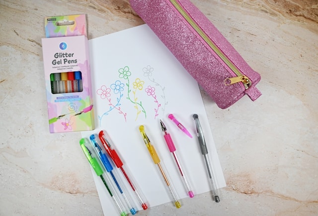 Produktbilde 3 for Gelpenner Glitter 6-pack Sense