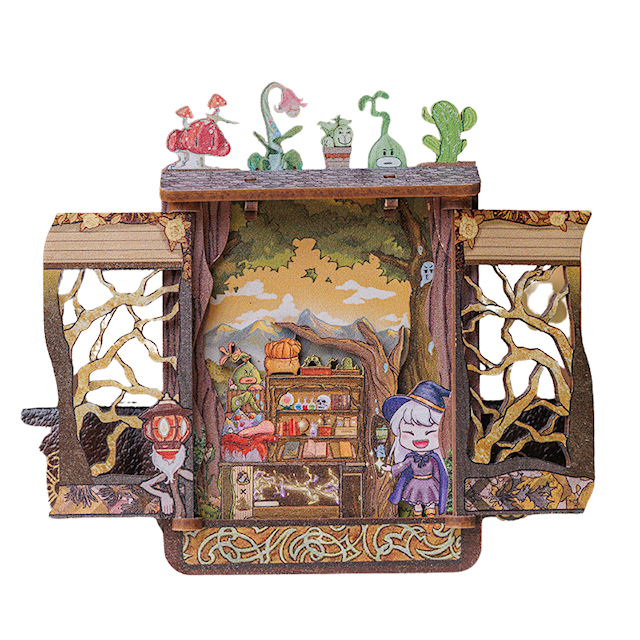 Produktbilde 1 for Book Nook: Mini DIY Magnetic Magic Shop, Caratem