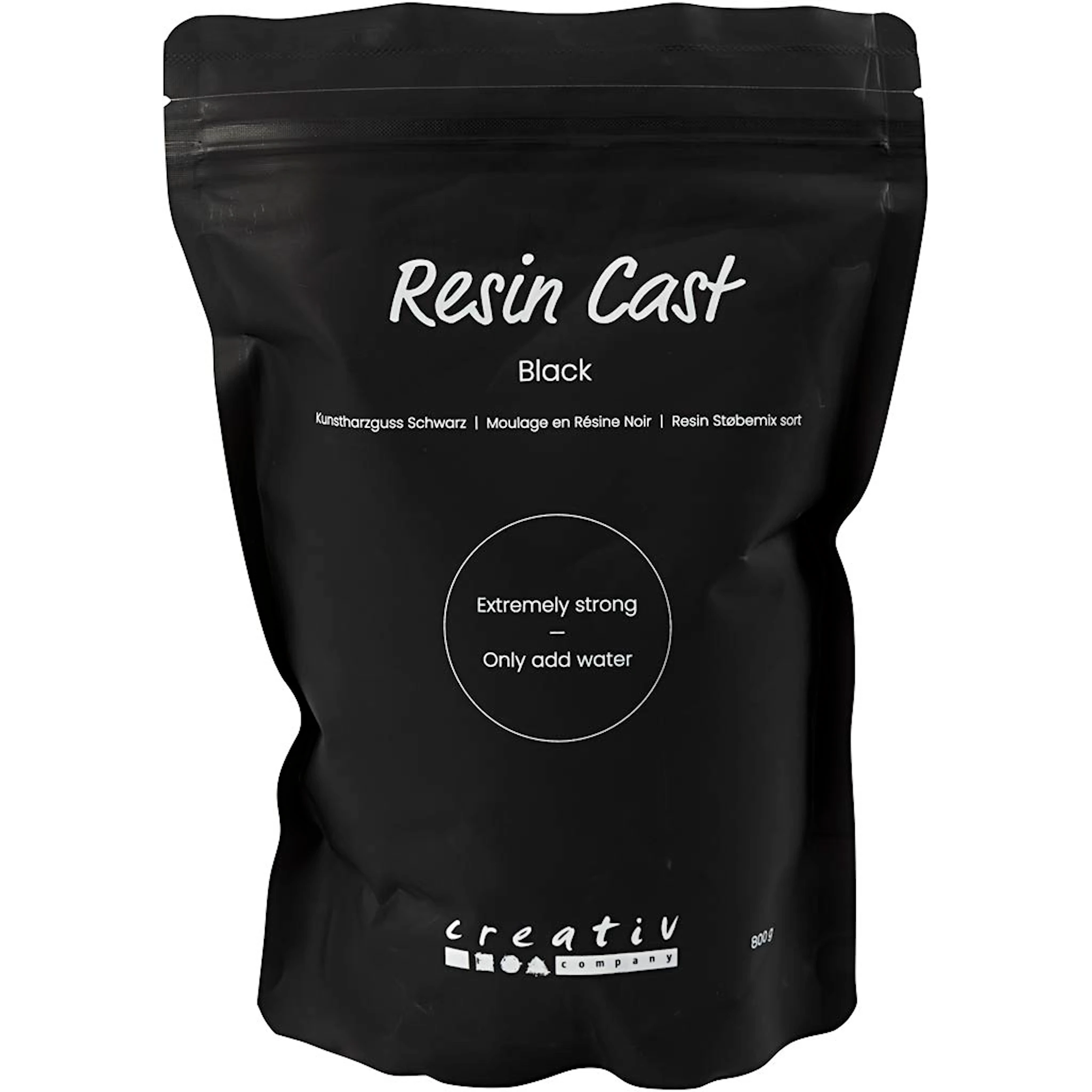Produktbilde for Resin Støpemiks Svart, svart, 800 g/ 1 pk.