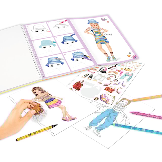 Produktbilde 2 for Designbok med Fargepenner TOPModel