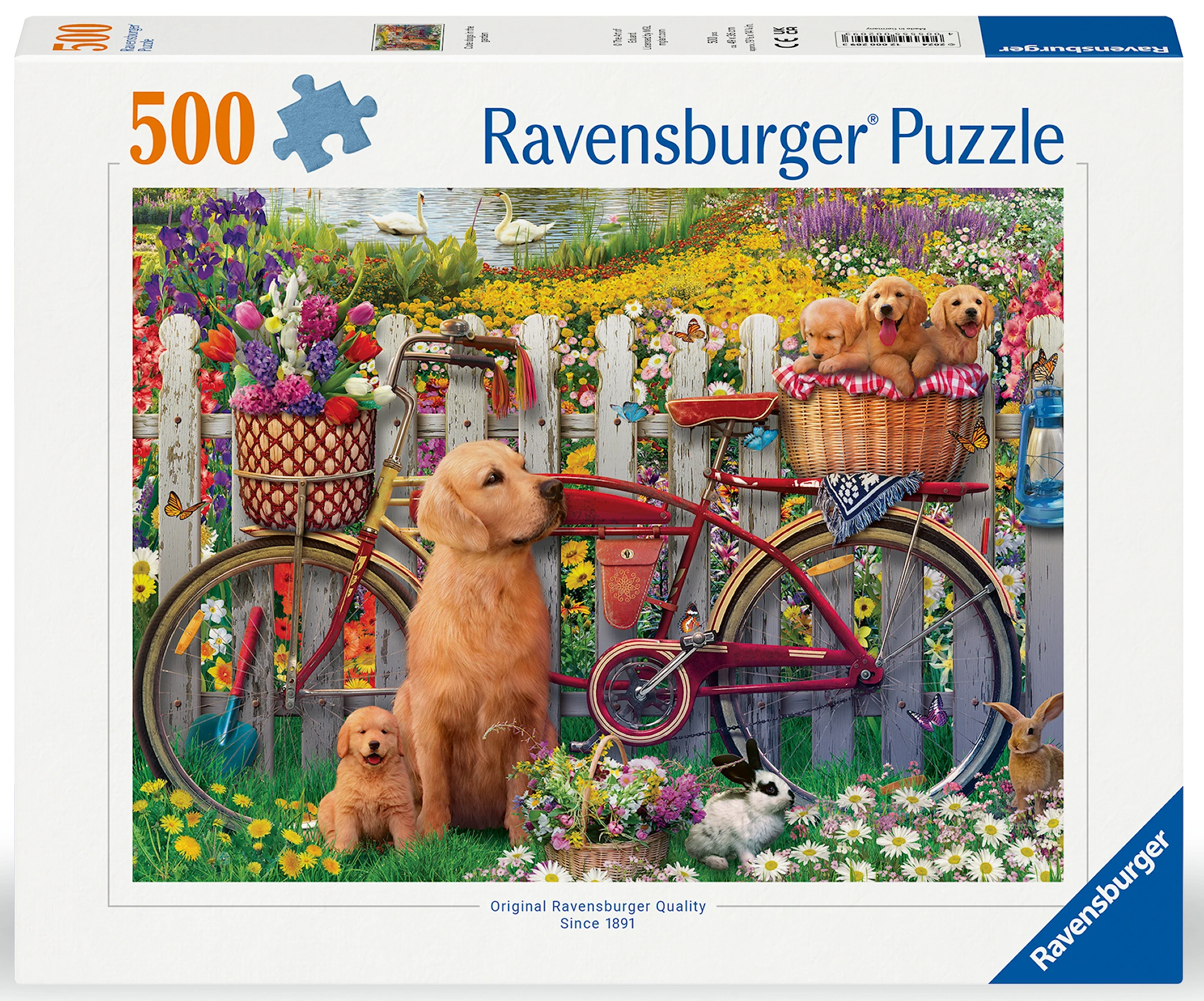Tuotekuva ille Cute Dogs In The Garden Palapelit 500 palaa, Ravensburger