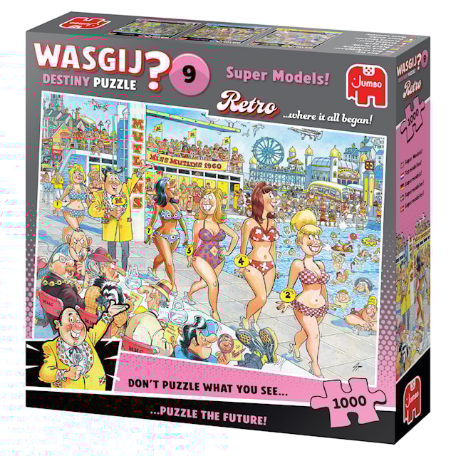 Produktbild 4 för Wasgij Retro Destiny 9 Super Models! Pussel 1000 bitar