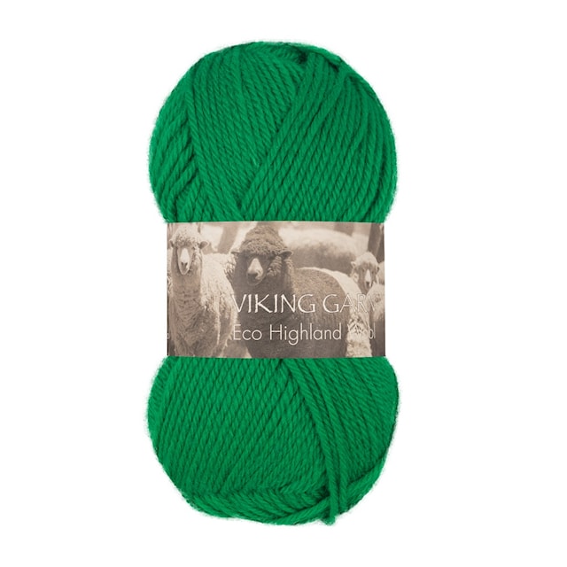 Highland Eco Wool Garn 50 g Grønn 230 Viking Garn