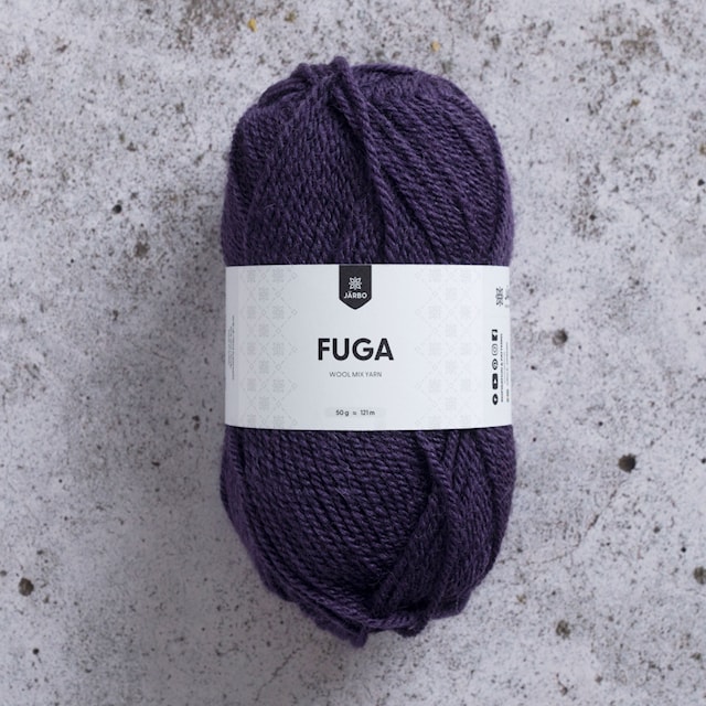Fuga Garn Ullmix 50 g Plommon (60114) Järbo