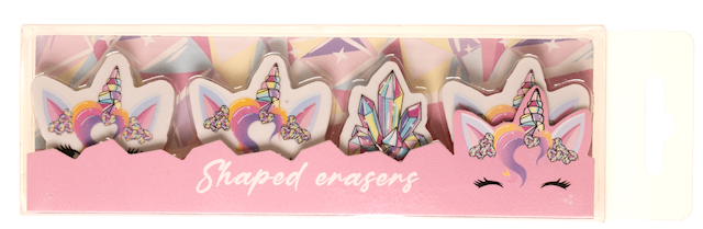 Produktbild 2 för Enhörning Suddgummi 4-pack