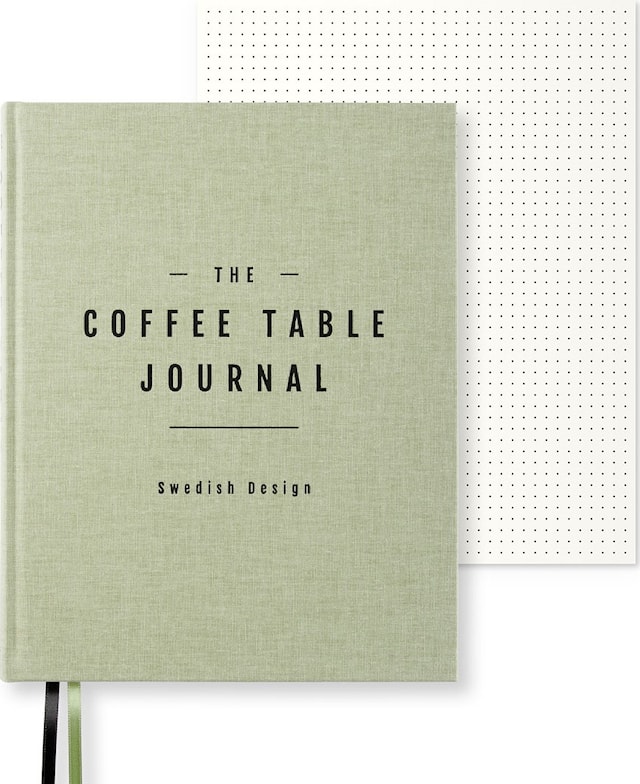 Produktbilde 1 for Coffe Table Journal Clean 25,5 x 20 cm Green Leaf 256 sider Paperstyle