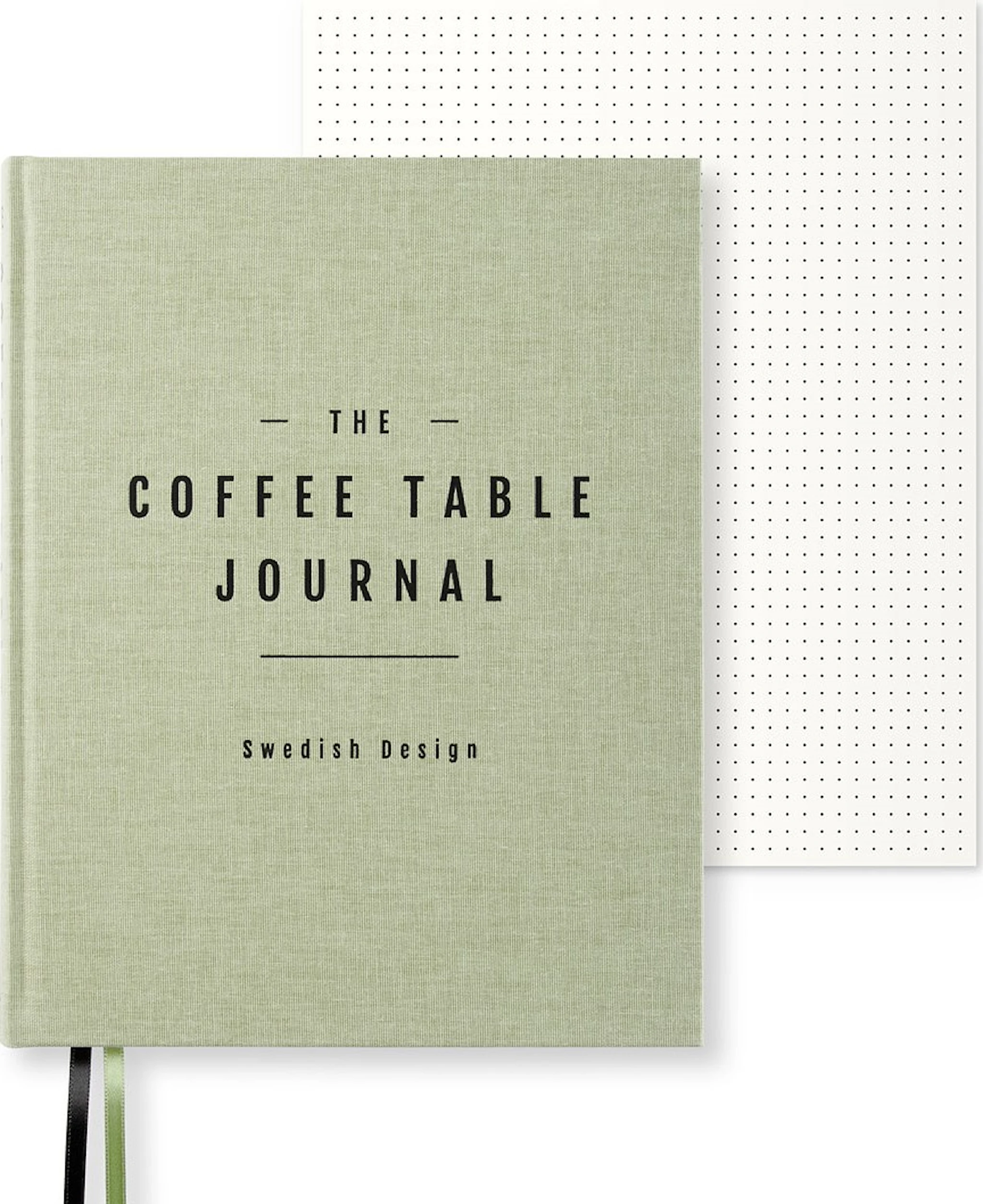 Tuotekuva ille Coffe Table Journal Clean 25,5 x 20 cm Green Leaf 256 sivua Paperstyle