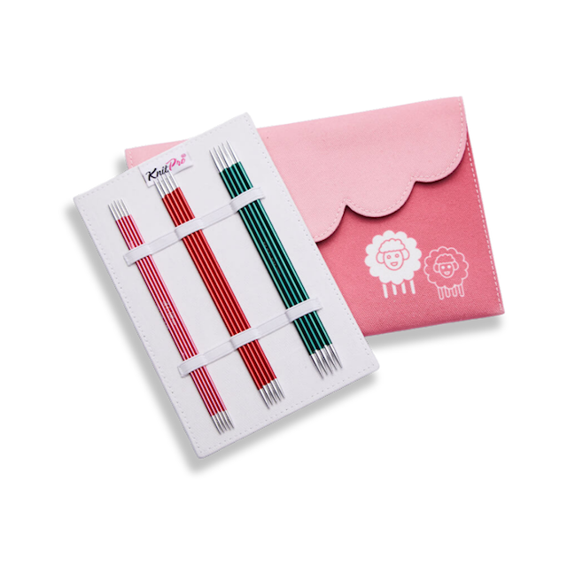 Produktbild 2 för Zing Starter - Set med strumpstickor (5 st, 15 cm) KnitPro