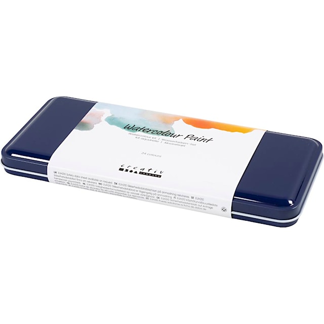 Tuotekuva 6 - Vesivärisetti, koko 12x30 mm, värilajitelma, 24 väri/ 1 pkt