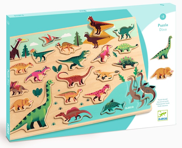 Produktbilde 1 for Trepuslespill Dino 22 Biter Motiv med Dinosaurer Djeco