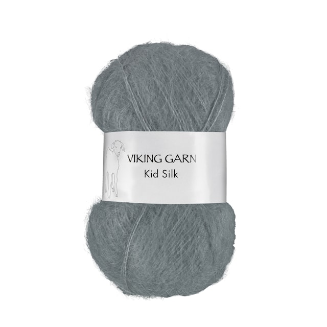 Kid/Silk 25 g Grey 313 Viking Garn