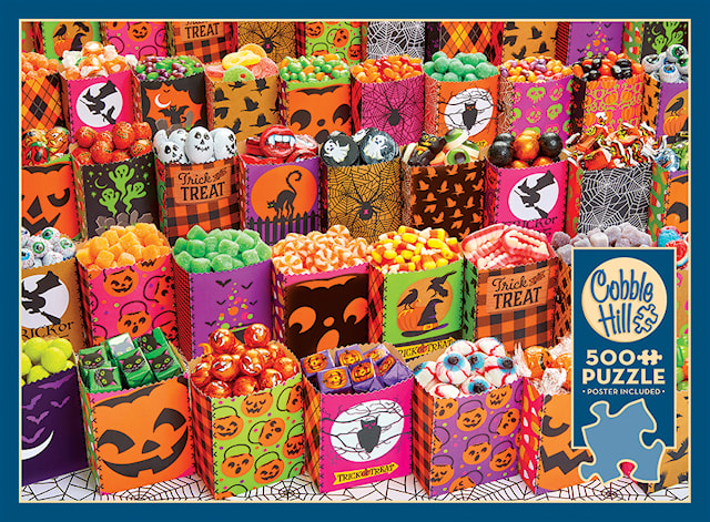 Produktbilde 1 for Puslespill Halloween Treats 500 brikker, Cobble Hill