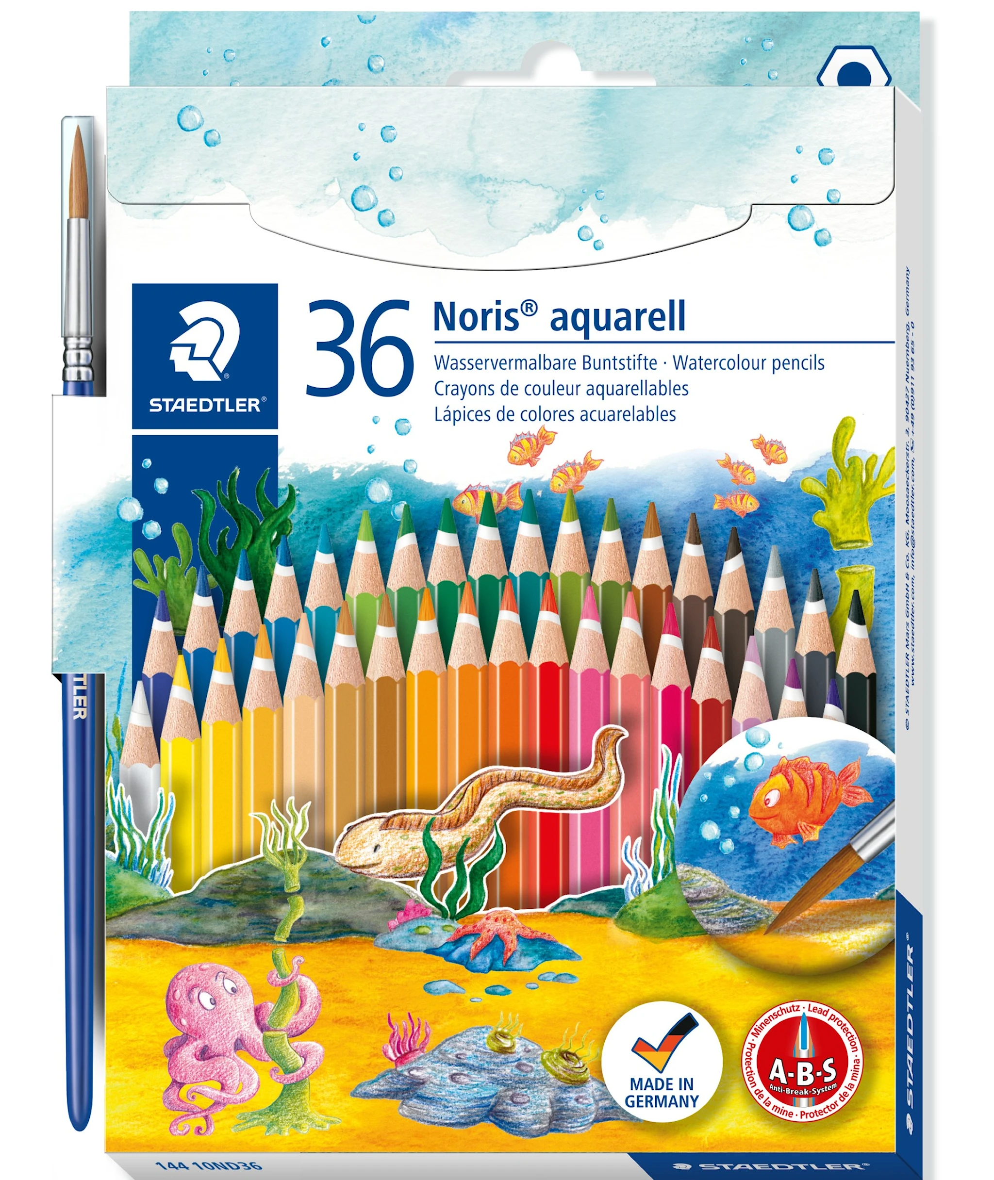 Produktbild för Akvarell Färgpennor 36-p Noris Club® Staedtler