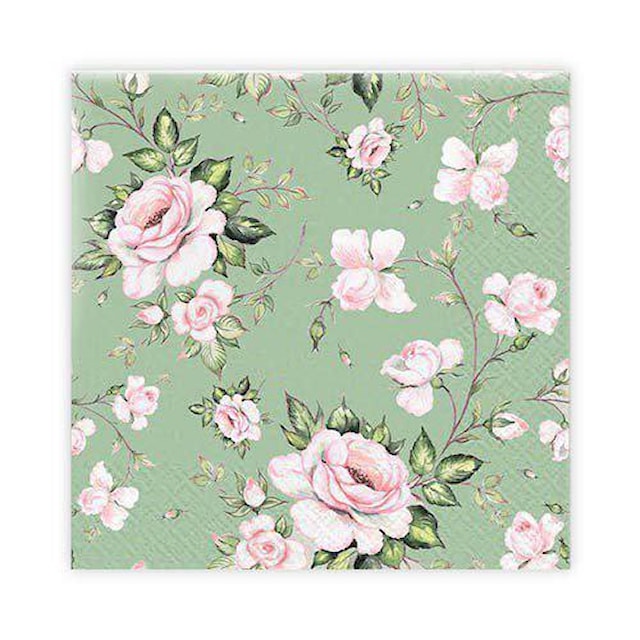 Tuotekuva 1 - Kahvilaput Vaaleat ruusut 20-pack Gullers