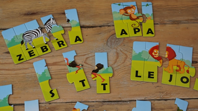 Produktbild 4 för Pedagog Pussel Djur Stavningslek, Barbo Classic (SE)