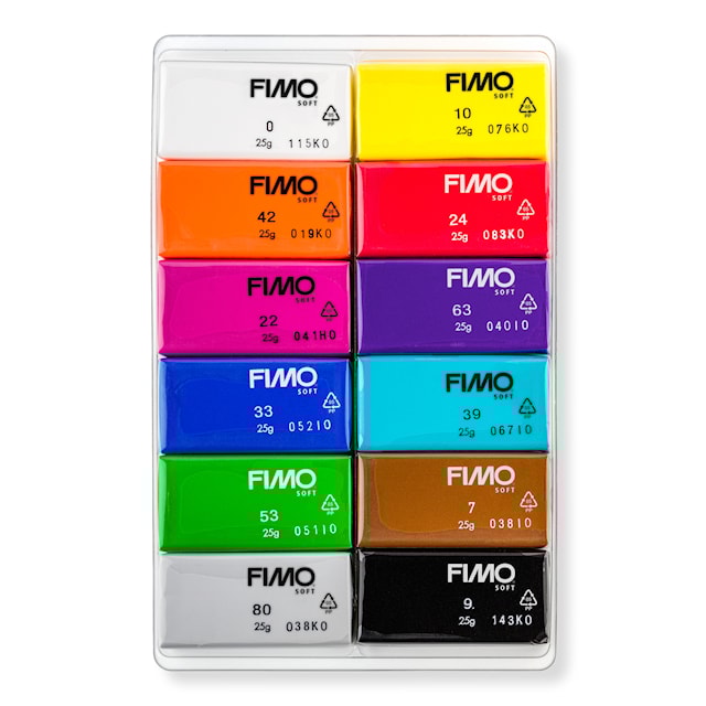 Produktbild 2 för FIMO Lera Soft Colour 12-p Basfärger Staedtler
