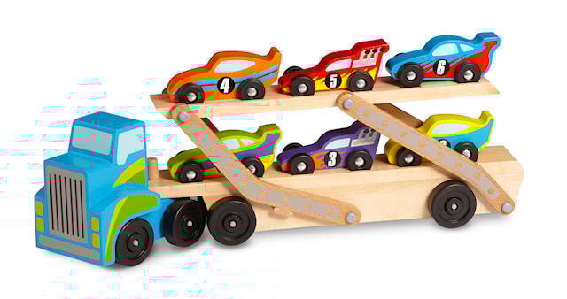 Produktbilde 1 for Mega Race Car - Biltransportbil Melissa & Doug