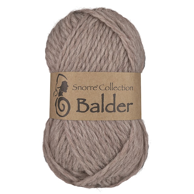 Balder Enfärgade Ull 50g Beige 807, Viking Snorre