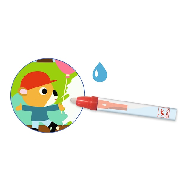 Tuotekuva 3 - Taianomainen vesivärimaalaus puistossa pienimmille Djeco