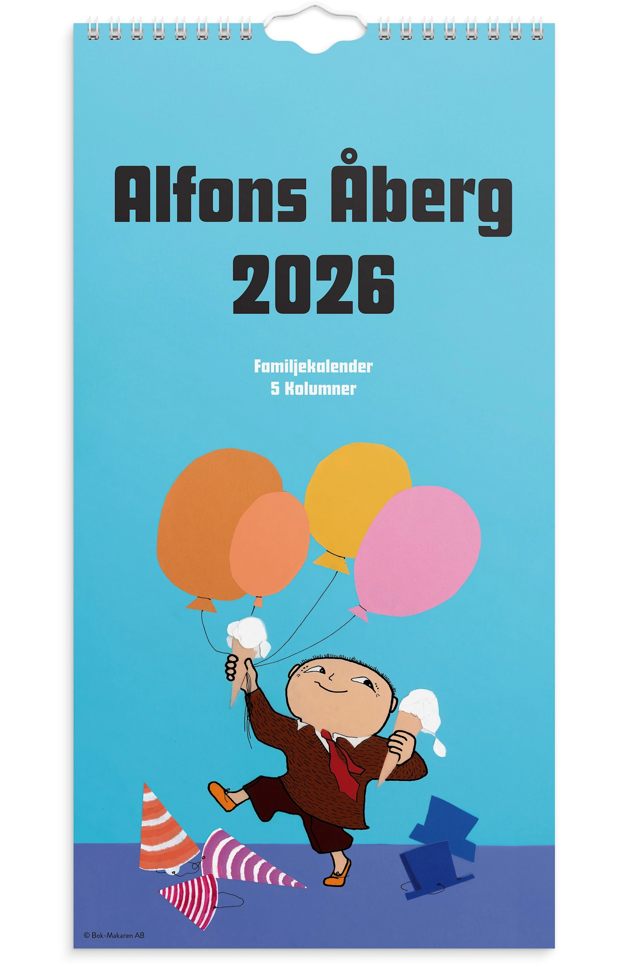 Produktbilde for Familjekalender 2026 Alfons Åberg 220x430 mm Burde