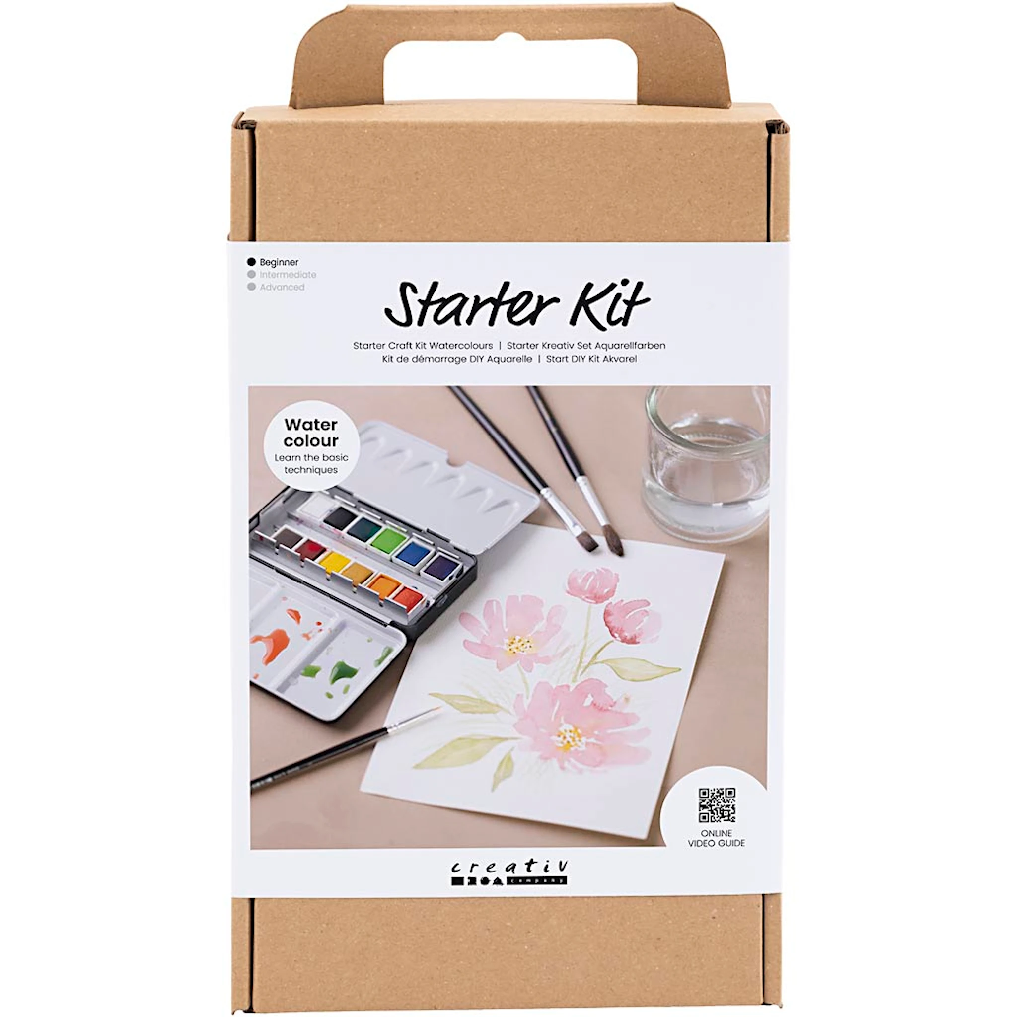 Produktbild för Star DIY Kit - Akvarell med Färger, Block och Penslar Creativ Company