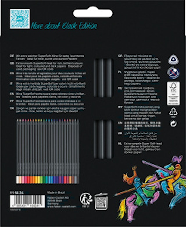 Produktbild 6 för Färgpennor Black Edition 24-p Faber-Castell