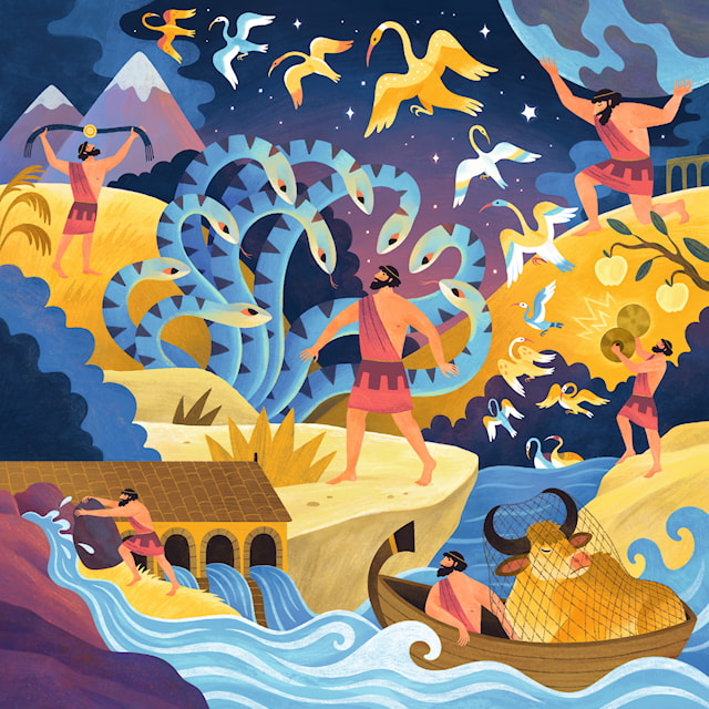 Produktbild 6 för The Twelve Labors of Hercules Pussel 64 Bitar, Ravensburger