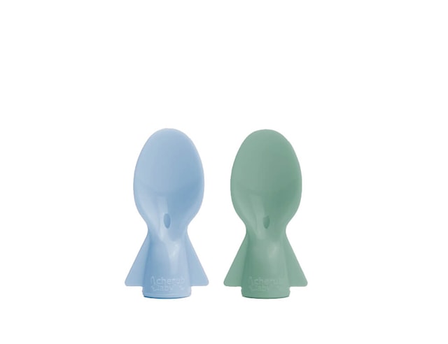 Tuotekuva 1 - Cherub Baby Spoons 2-Pack Cerulean & Salvia