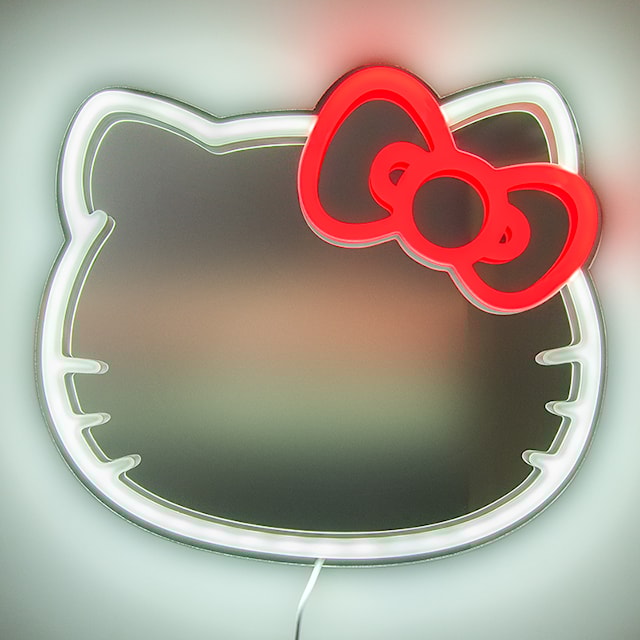 Produktbild 4 för Hello Kitty Väggmonterad LED Neon Spegel Paladone