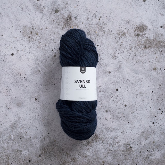 Svensk Ull 3 tr 100 g Bergslagen Dark Blue Järbo