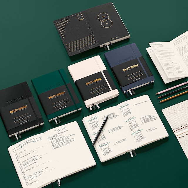 Produktbilde 7 for Bullet journal A5 Prikket Svart Leuchtturm1917