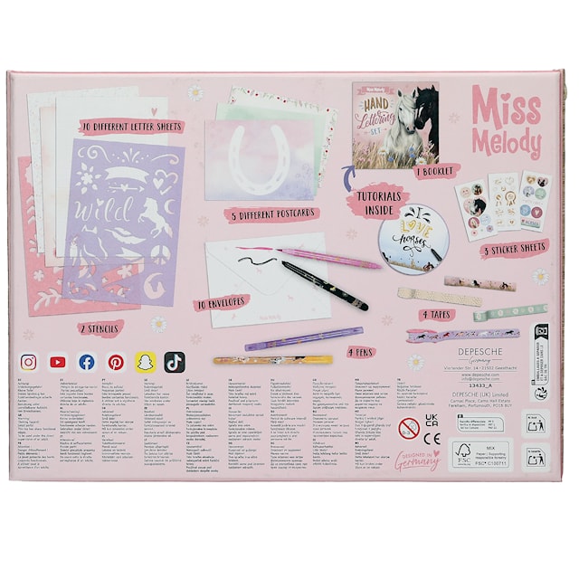 Produktbilde 5 for Handlettering Brevpapir i boks Miss Melody