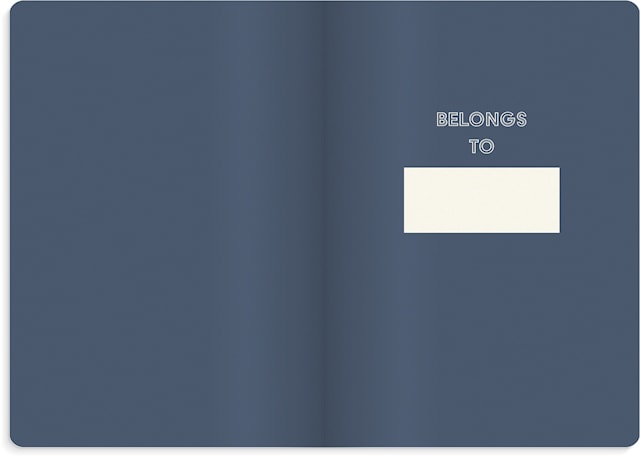 Tuotekuva 3 - Muistikirja A5 Sininen Deluxe, Viivattu, Burde