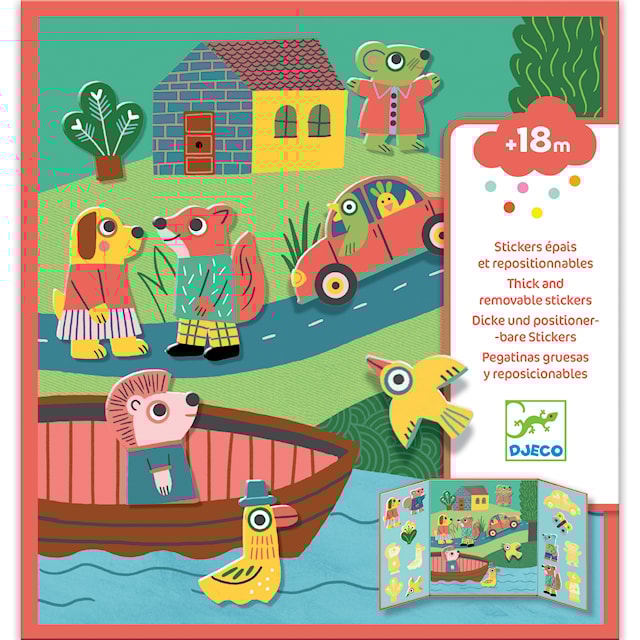 Produktbild 3 för Klistermärken för De Yngsta Kläder 14-pack Djeco