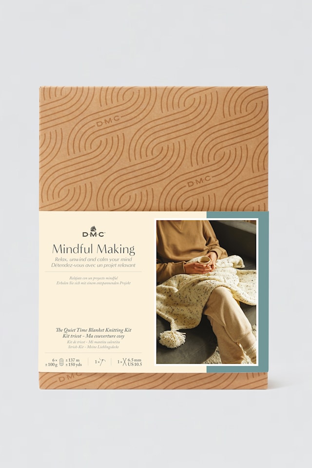 Produktbild 1 för Stick set filt 100 x 100 cm DMC Mindfulness