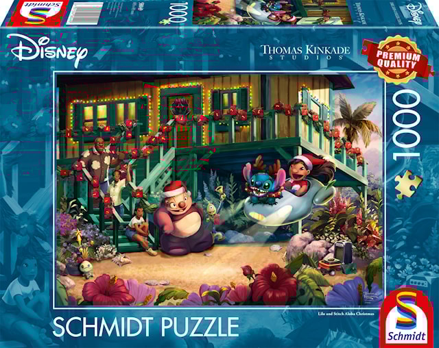 Tuotekuva 1 - Disney, Lilo And Stitch Aloha Christmas Palapeli 1000 Palaa Schmidt
