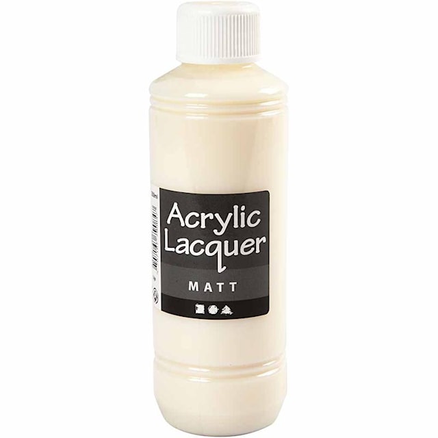 Akryllakk, matt, 250 ml/ 1 fl.