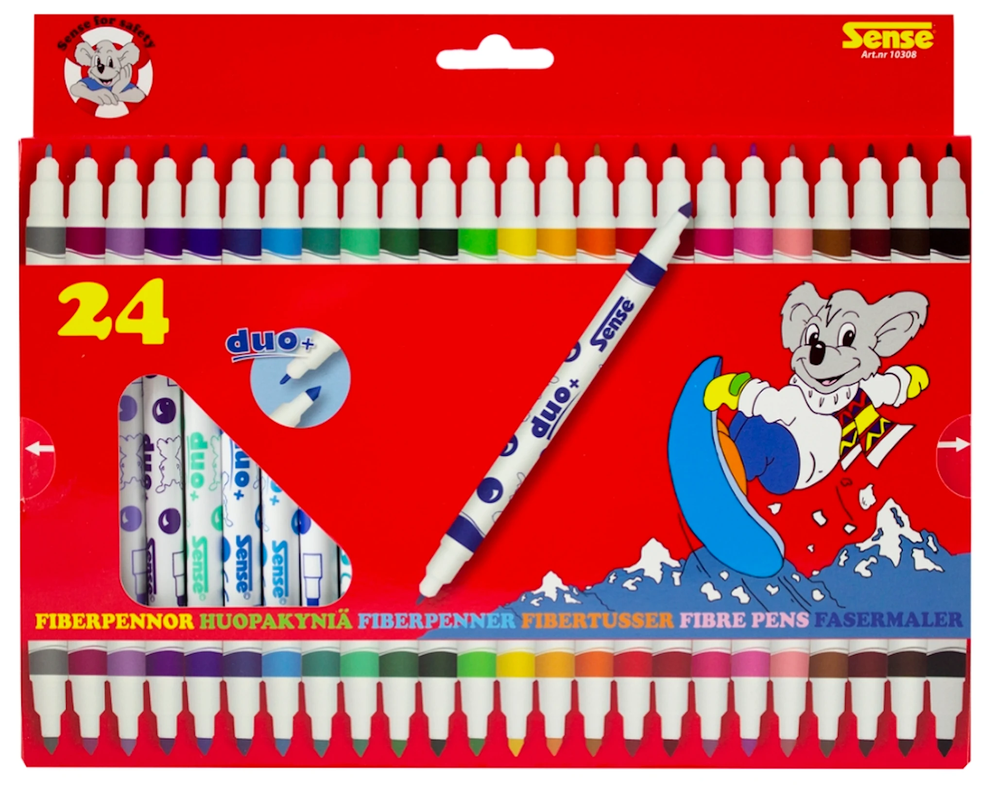 Produktbilde for Tusj Dubblespiss 24 stk Sense