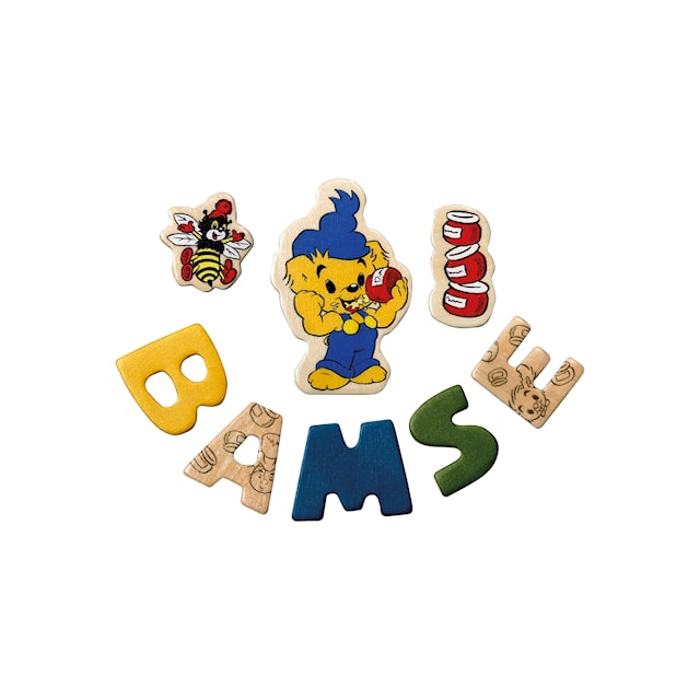 Produktbild 1 för Bamse Magnetbokstäver och Figurer Micki