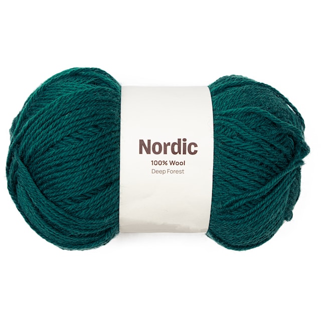 Nordic 100% ull 100 gr Urskog mörkgrön A841  Adlibris