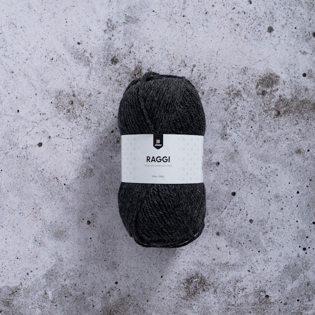 Produktbilde 1 for Raggi Garn Ullmiks 100 g Grafitgrå (1550) Järbo
