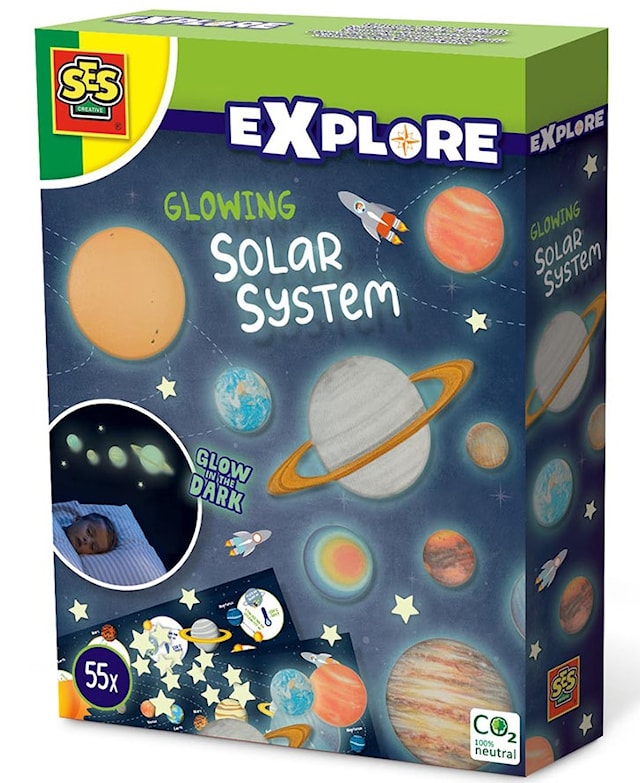 Planeetat ja tähdet Pimeässä hohtavat SES Creative