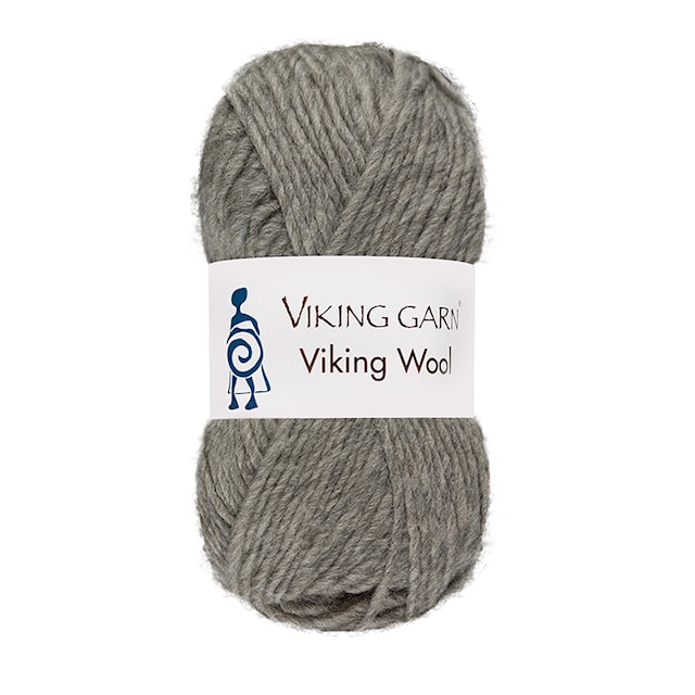Viking Wool Garn 50 g Ljusgrå 513 Viking Garn