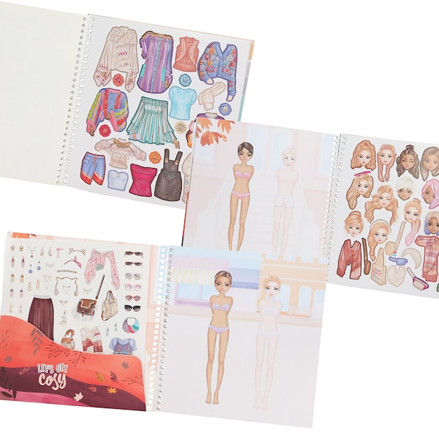 Produktbild 2 för Stickersbok Dress Me Up Cosy TOPModel