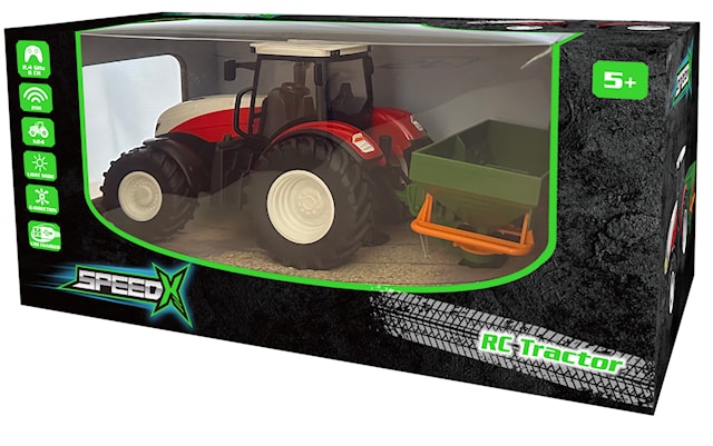 Produktbild 4 för Radiostyrd Traktor med släp RC SpeedX