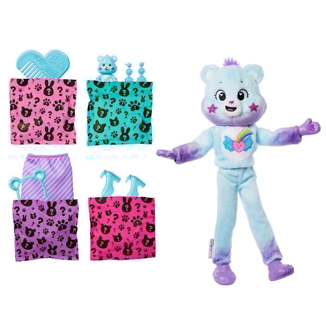 Tuotekuva 4 - Barbie Fashion Doll Cutie Reveal Cuddle Bear turkoosi/violetti