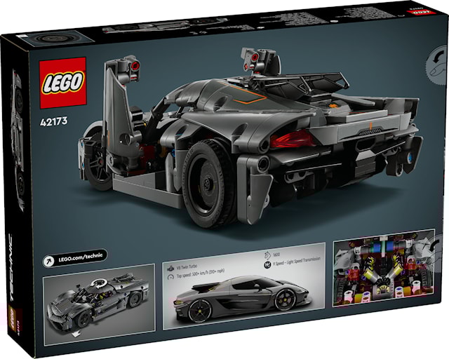 Tuotekuva 3 - Harmaa hyperauto Koenigsegg Jesko Absolut LEGO® Technic (42173)