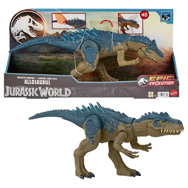 Produktbild 2 för Jurassic World Ruthless Rampage Allosaurus med Ljud
