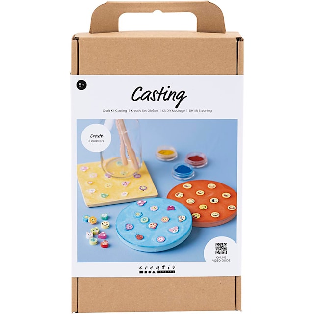 Produktbilde 1 for DIY Kit Støping, Fliser, blå, rød, gul, 1 pk.